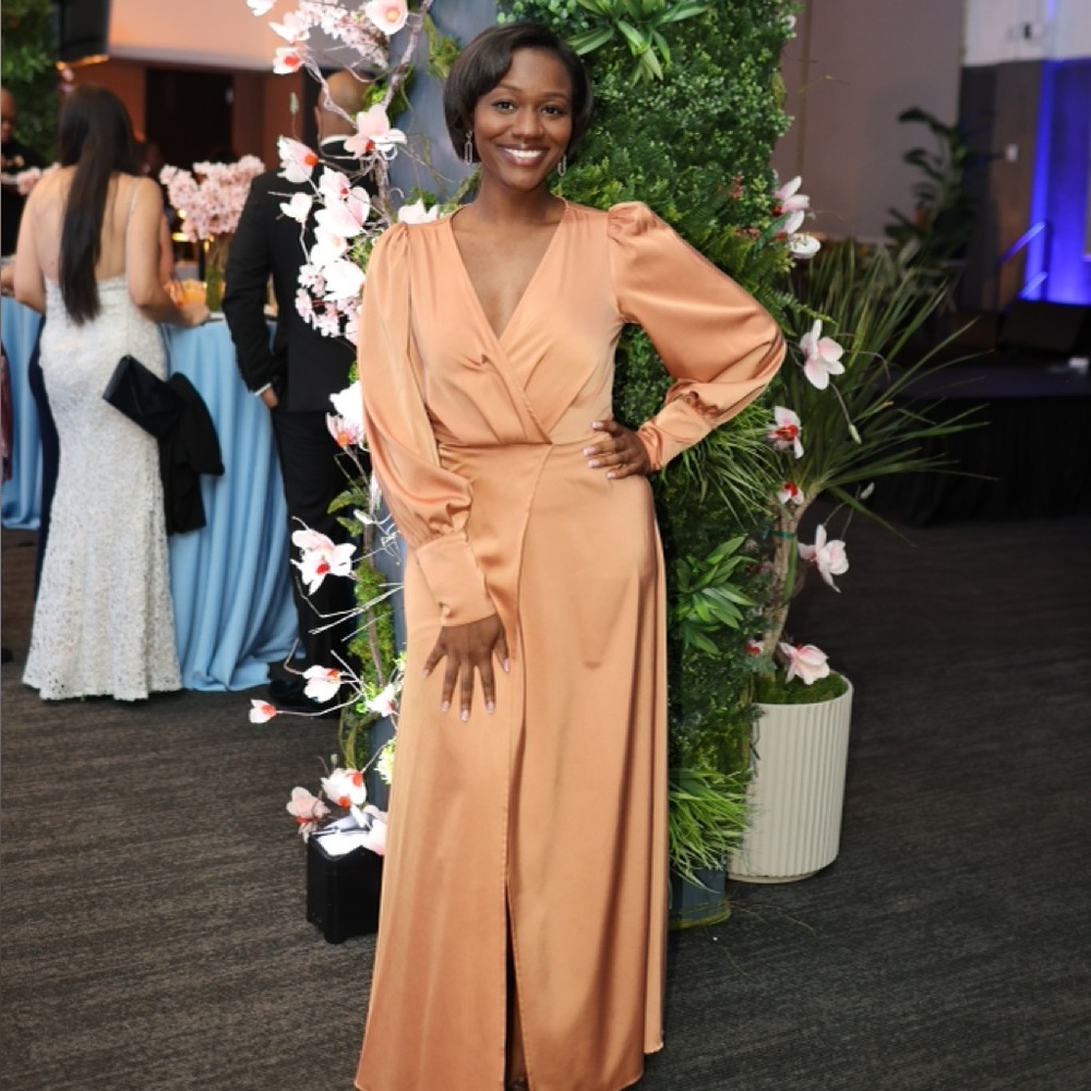 Elegant Peach Dress